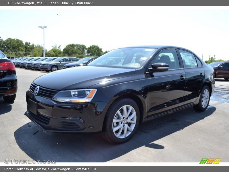 Black / Titan Black 2012 Volkswagen Jetta SE Sedan