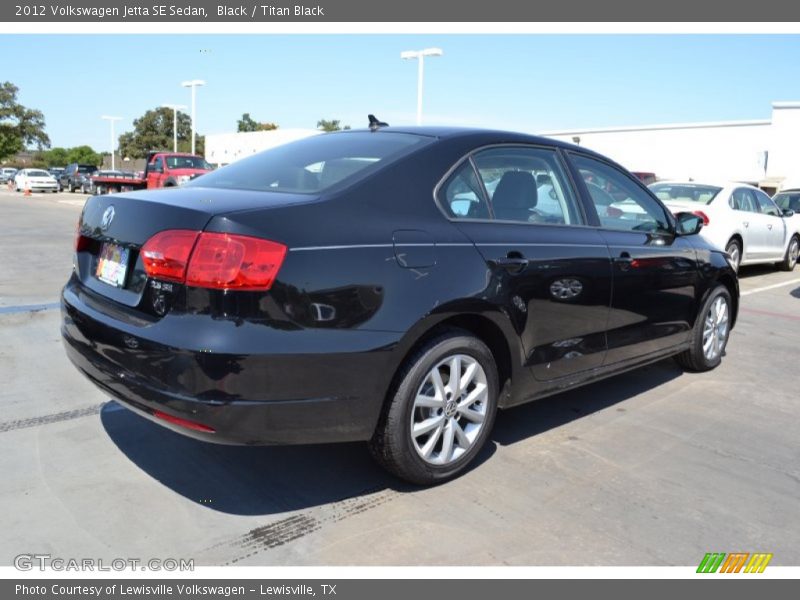 Black / Titan Black 2012 Volkswagen Jetta SE Sedan