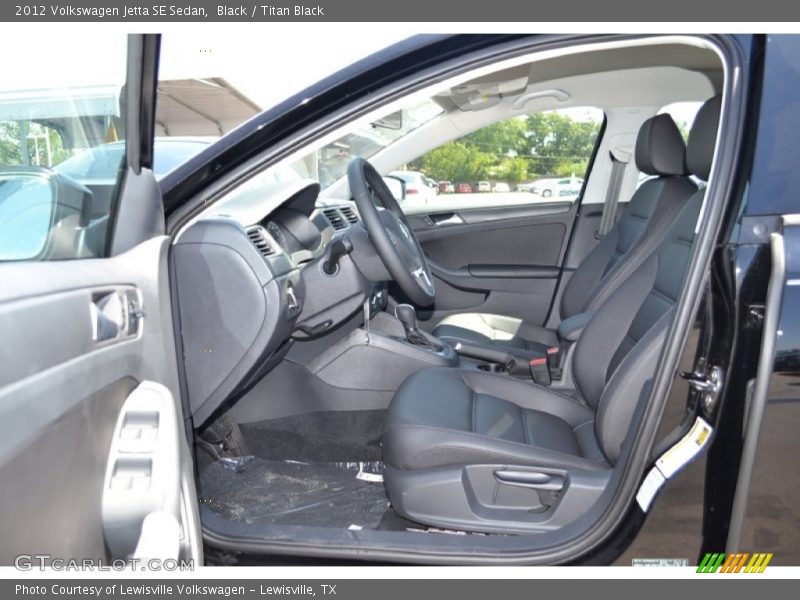 Black / Titan Black 2012 Volkswagen Jetta SE Sedan
