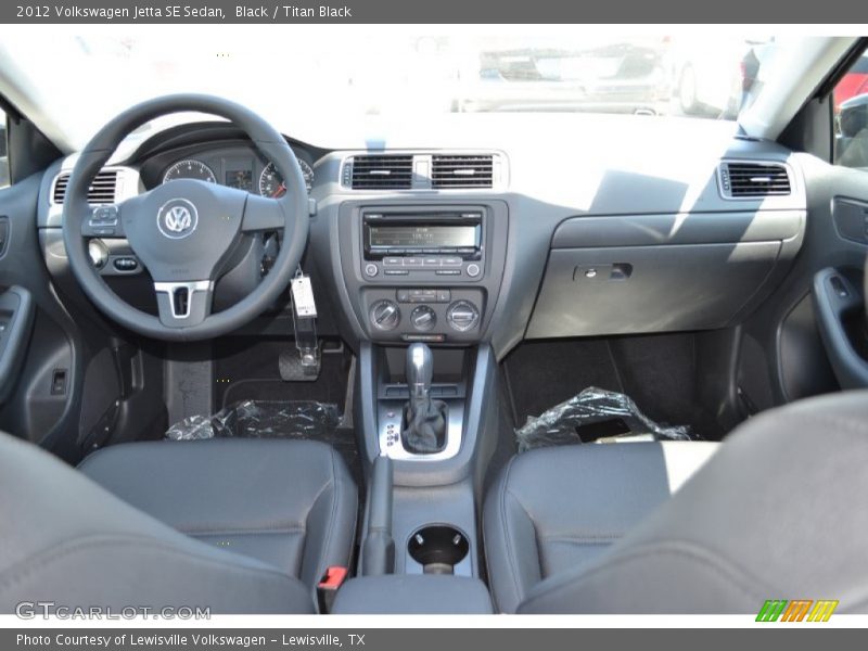 Black / Titan Black 2012 Volkswagen Jetta SE Sedan