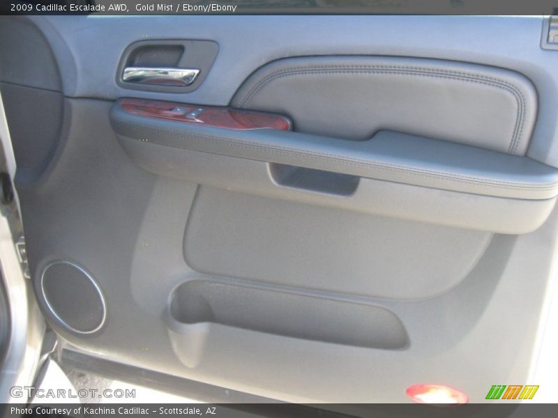 Gold Mist / Ebony/Ebony 2009 Cadillac Escalade AWD