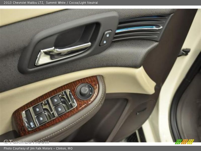 Summit White / Cocoa/Light Neutral 2013 Chevrolet Malibu LTZ