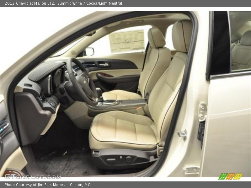Front Seat of 2013 Malibu LTZ