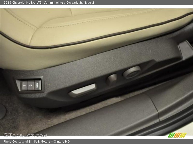 Summit White / Cocoa/Light Neutral 2013 Chevrolet Malibu LTZ