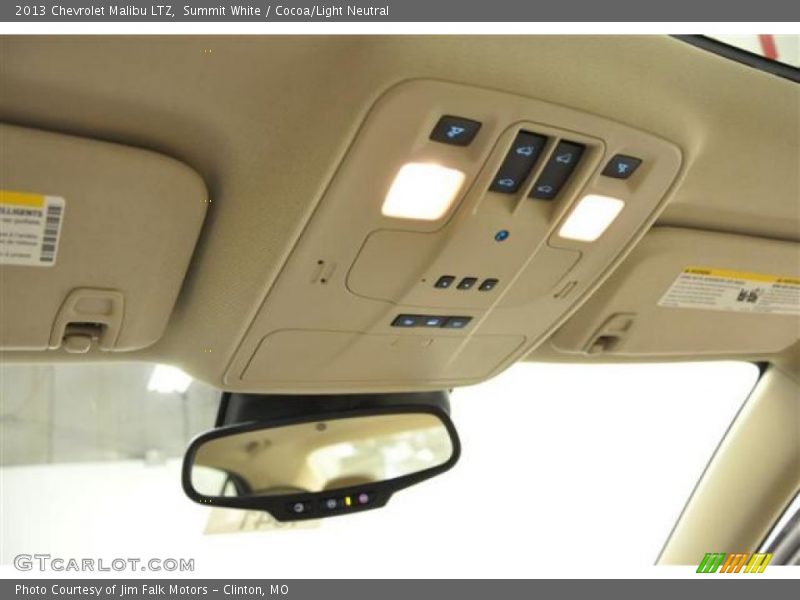Summit White / Cocoa/Light Neutral 2013 Chevrolet Malibu LTZ
