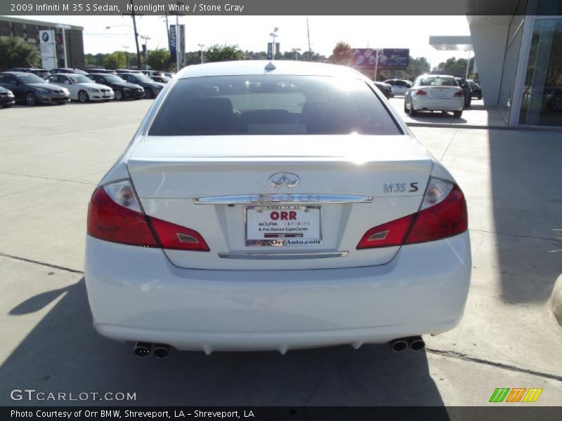 Moonlight White / Stone Gray 2009 Infiniti M 35 S Sedan
