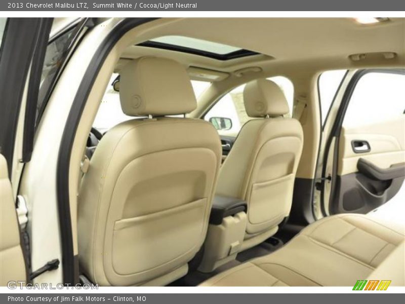 Summit White / Cocoa/Light Neutral 2013 Chevrolet Malibu LTZ