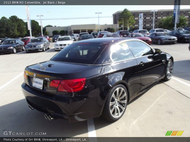 Jet Black / Beige 2013 BMW M3 Convertible