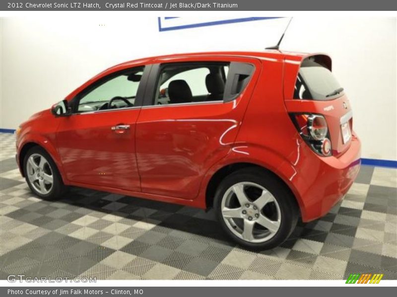 Crystal Red Tintcoat / Jet Black/Dark Titanium 2012 Chevrolet Sonic LTZ Hatch