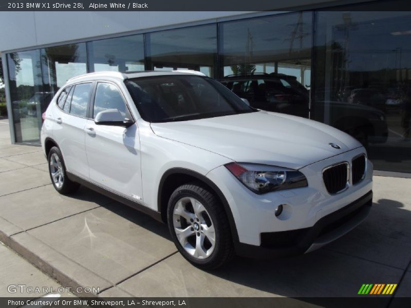 Alpine White / Black 2013 BMW X1 sDrive 28i