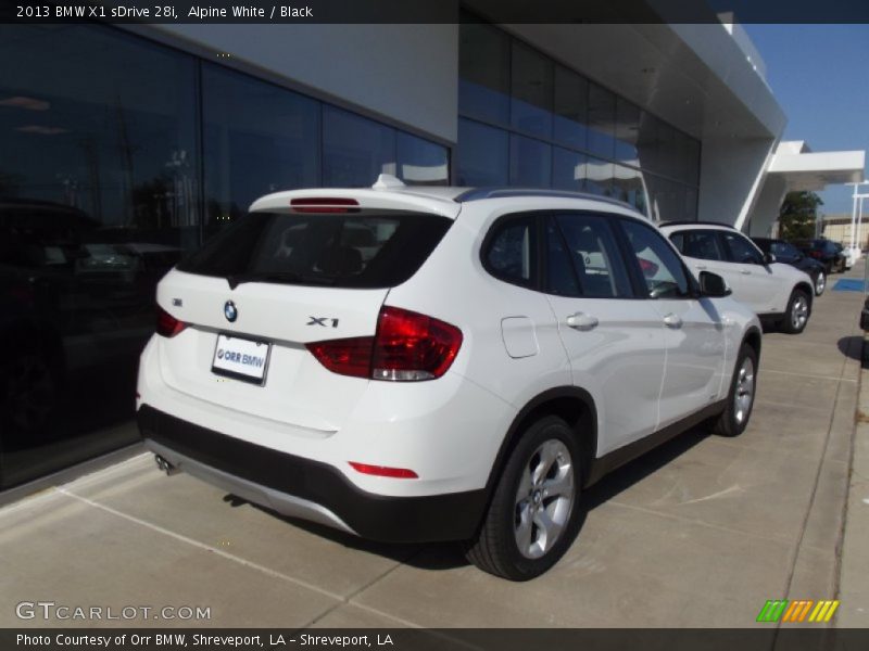 Alpine White / Black 2013 BMW X1 sDrive 28i
