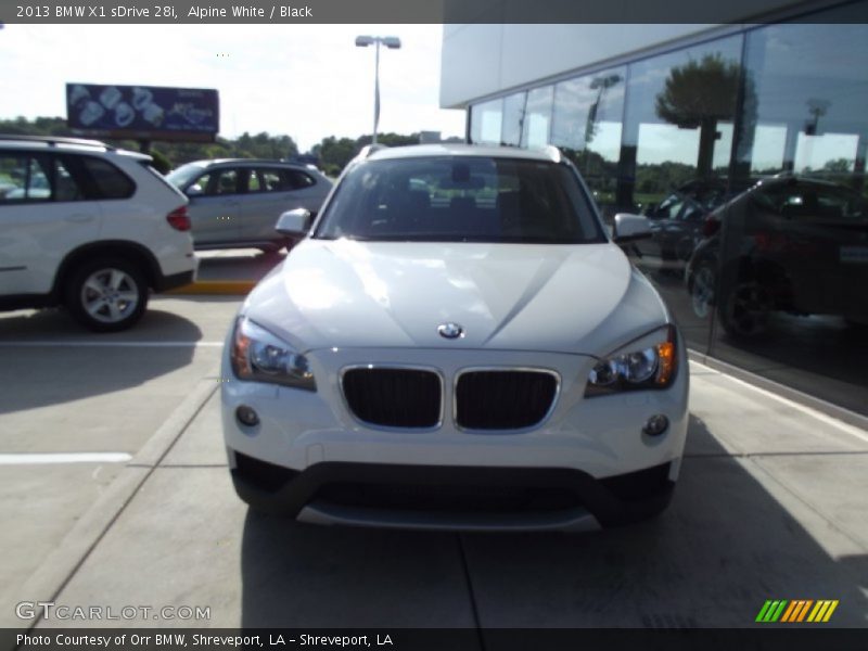 Alpine White / Black 2013 BMW X1 sDrive 28i
