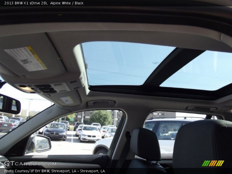 Alpine White / Black 2013 BMW X1 sDrive 28i