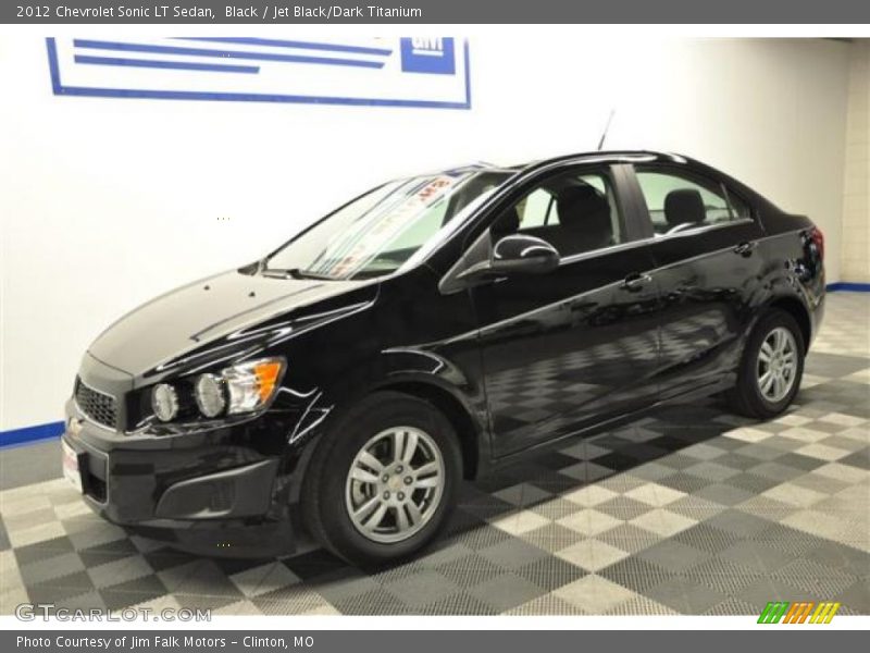 Black / Jet Black/Dark Titanium 2012 Chevrolet Sonic LT Sedan
