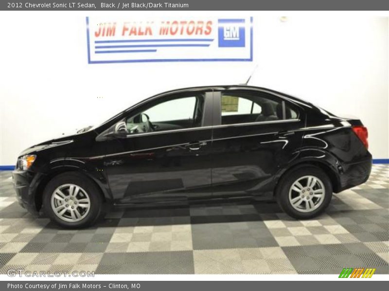 Black / Jet Black/Dark Titanium 2012 Chevrolet Sonic LT Sedan