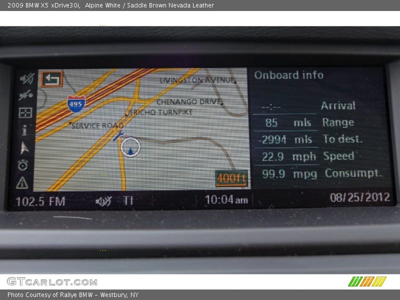 Alpine White / Saddle Brown Nevada Leather 2009 BMW X5 xDrive30i