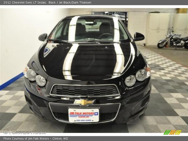 Black / Jet Black/Dark Titanium 2012 Chevrolet Sonic LT Sedan