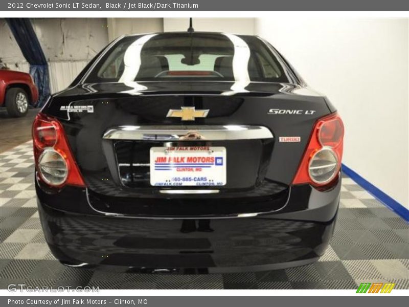 Black / Jet Black/Dark Titanium 2012 Chevrolet Sonic LT Sedan