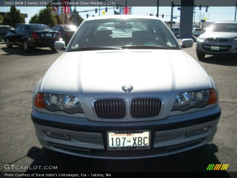 Titanium Silver Metallic / Grey 2001 BMW 3 Series 330xi Sedan
