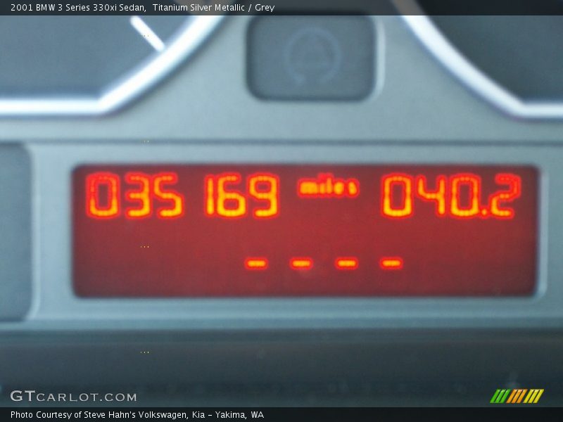 Titanium Silver Metallic / Grey 2001 BMW 3 Series 330xi Sedan
