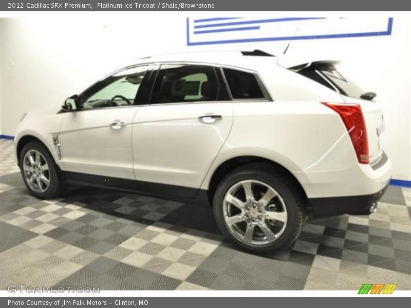 Platinum Ice Tricoat / Shale/Brownstone 2012 Cadillac SRX Premium