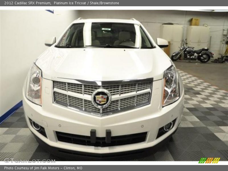 Platinum Ice Tricoat / Shale/Brownstone 2012 Cadillac SRX Premium