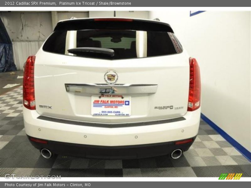 Platinum Ice Tricoat / Shale/Brownstone 2012 Cadillac SRX Premium