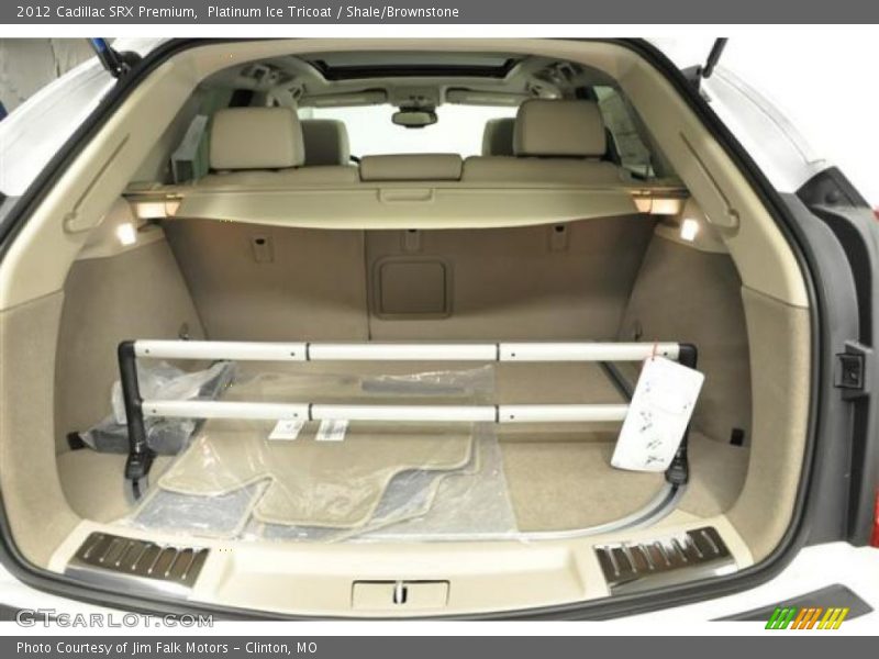 Platinum Ice Tricoat / Shale/Brownstone 2012 Cadillac SRX Premium