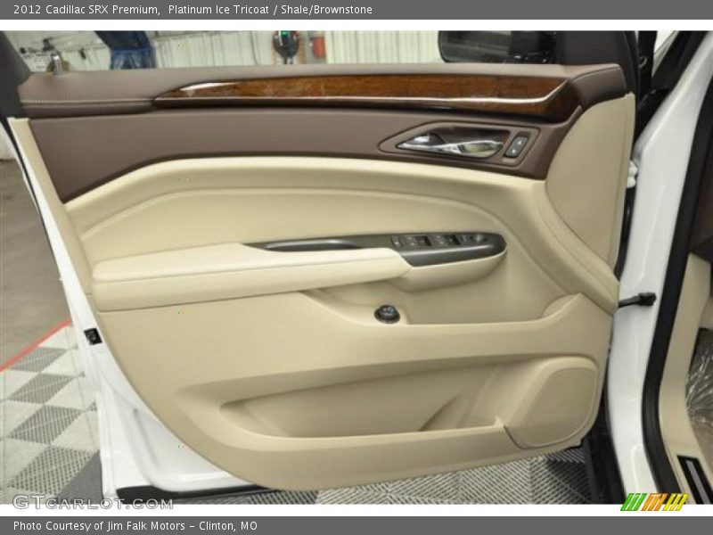 Platinum Ice Tricoat / Shale/Brownstone 2012 Cadillac SRX Premium