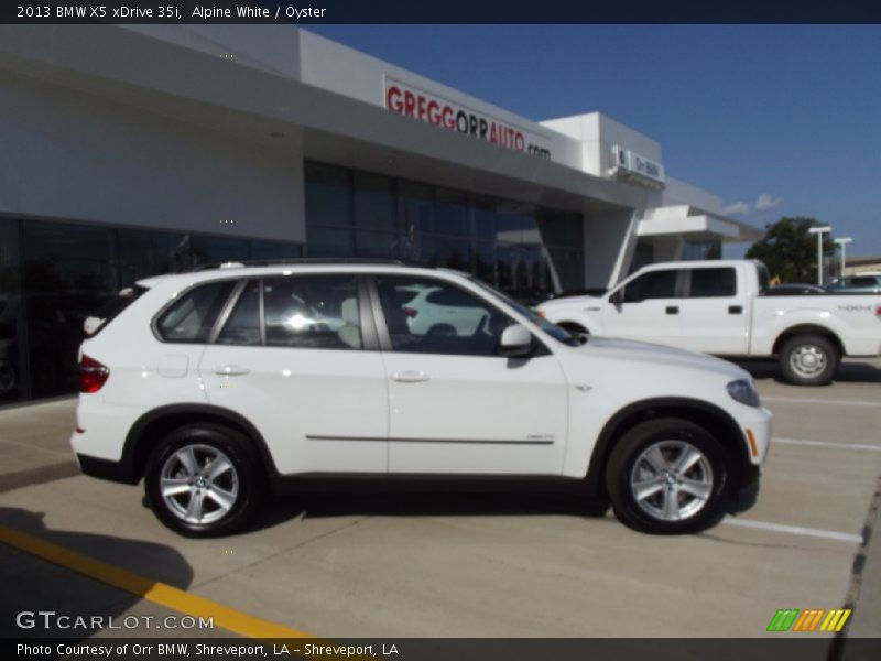 Alpine White / Oyster 2013 BMW X5 xDrive 35i