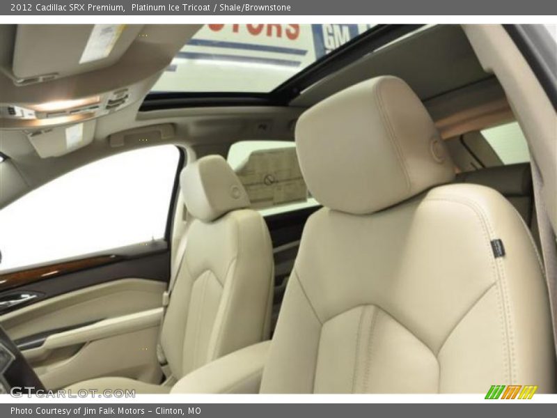 Platinum Ice Tricoat / Shale/Brownstone 2012 Cadillac SRX Premium