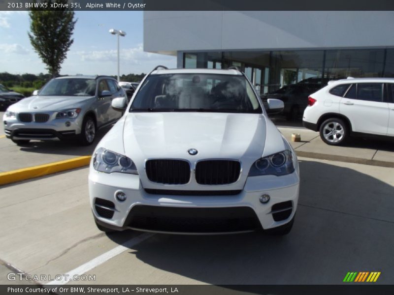 Alpine White / Oyster 2013 BMW X5 xDrive 35i