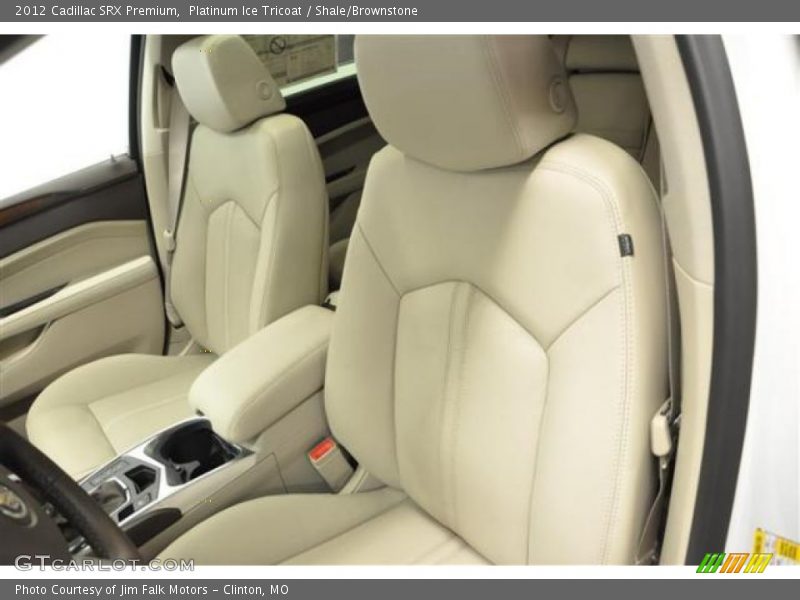 Platinum Ice Tricoat / Shale/Brownstone 2012 Cadillac SRX Premium