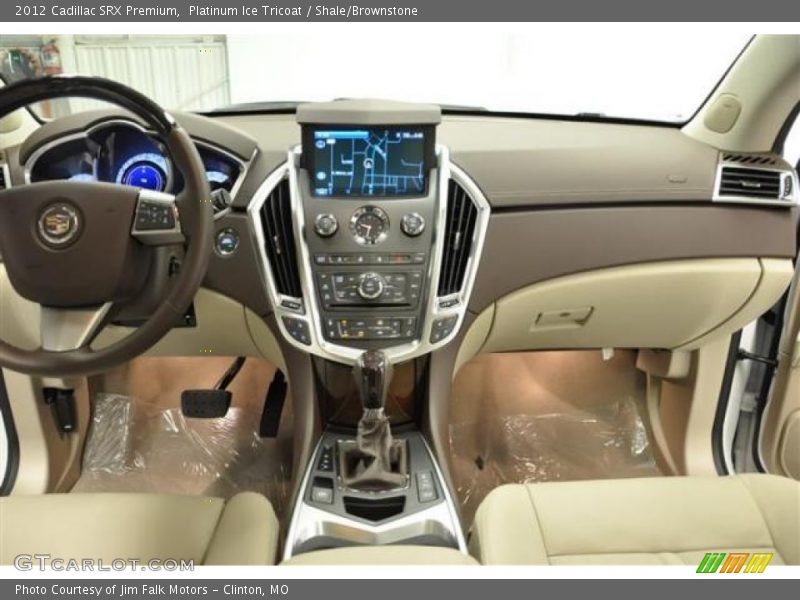 Platinum Ice Tricoat / Shale/Brownstone 2012 Cadillac SRX Premium
