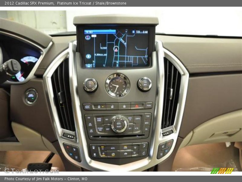 Platinum Ice Tricoat / Shale/Brownstone 2012 Cadillac SRX Premium