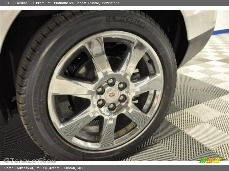Platinum Ice Tricoat / Shale/Brownstone 2012 Cadillac SRX Premium