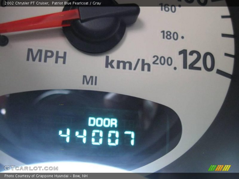 Patriot Blue Pearlcoat / Gray 2002 Chrysler PT Cruiser