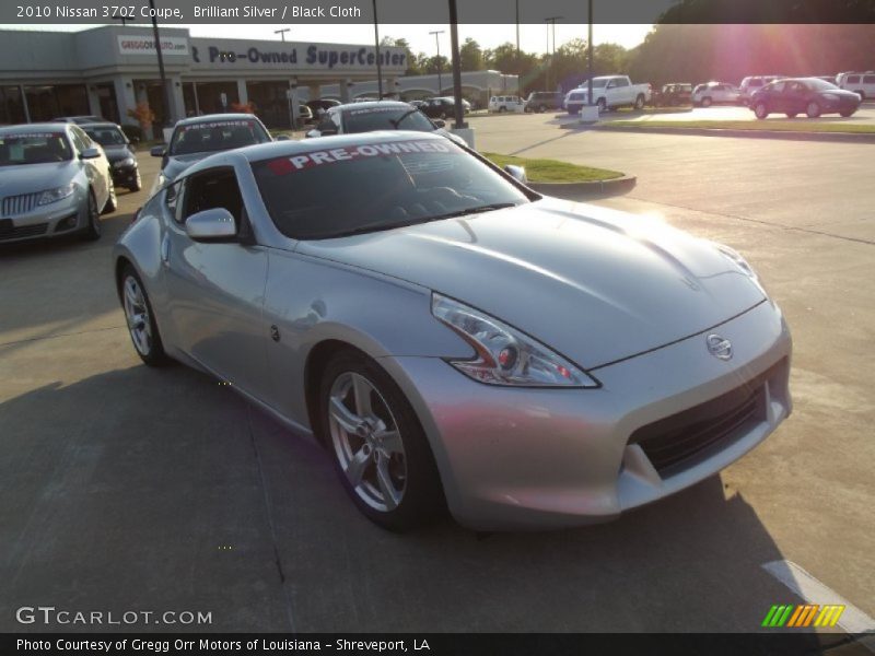 Brilliant Silver / Black Cloth 2010 Nissan 370Z Coupe