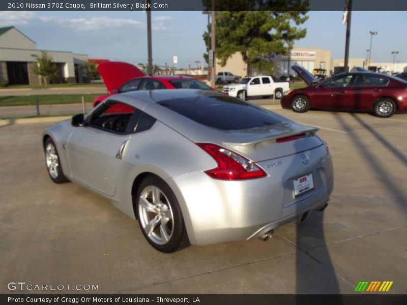 Brilliant Silver / Black Cloth 2010 Nissan 370Z Coupe