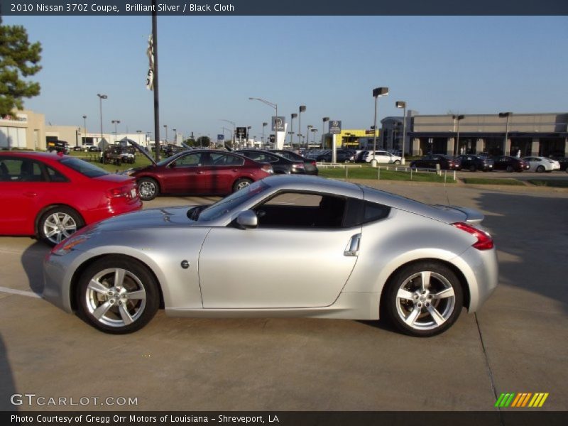 Brilliant Silver / Black Cloth 2010 Nissan 370Z Coupe