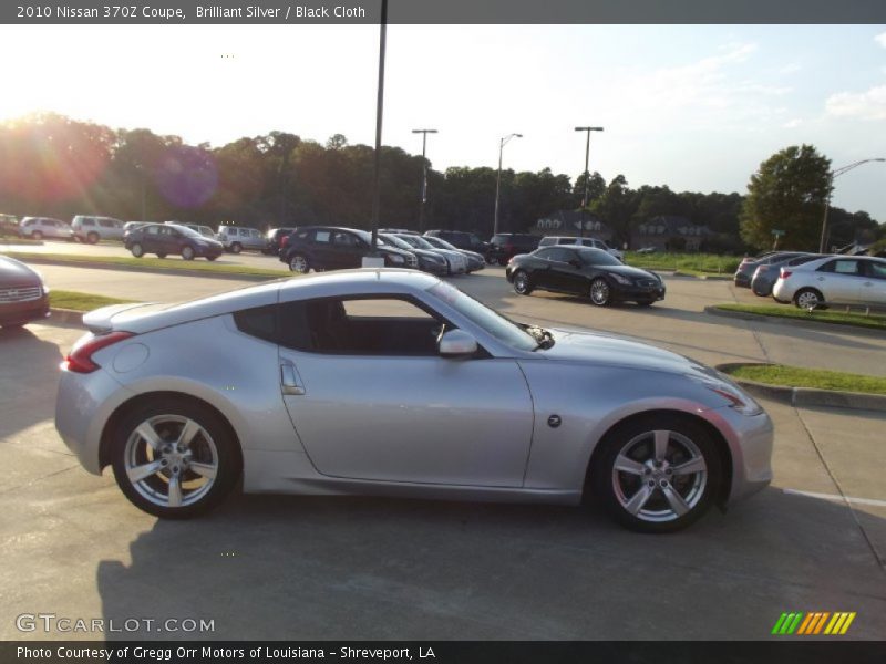Brilliant Silver / Black Cloth 2010 Nissan 370Z Coupe