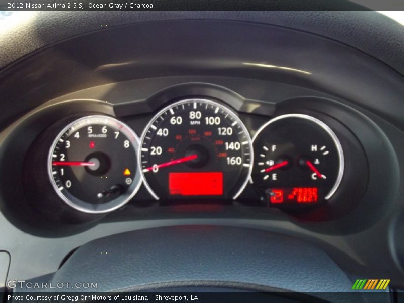 Ocean Gray / Charcoal 2012 Nissan Altima 2.5 S