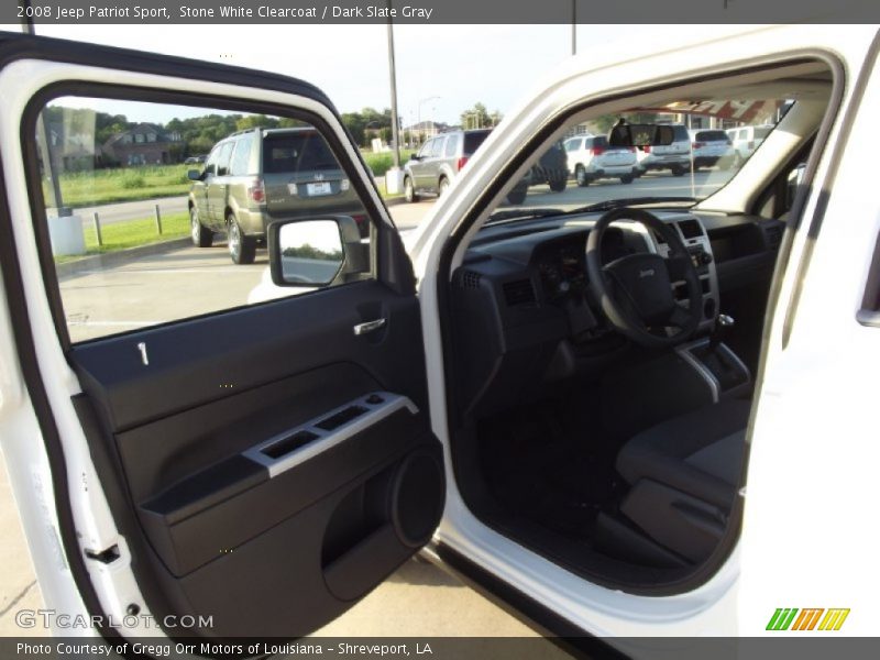 Stone White Clearcoat / Dark Slate Gray 2008 Jeep Patriot Sport