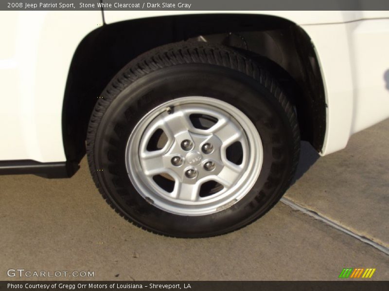 Stone White Clearcoat / Dark Slate Gray 2008 Jeep Patriot Sport