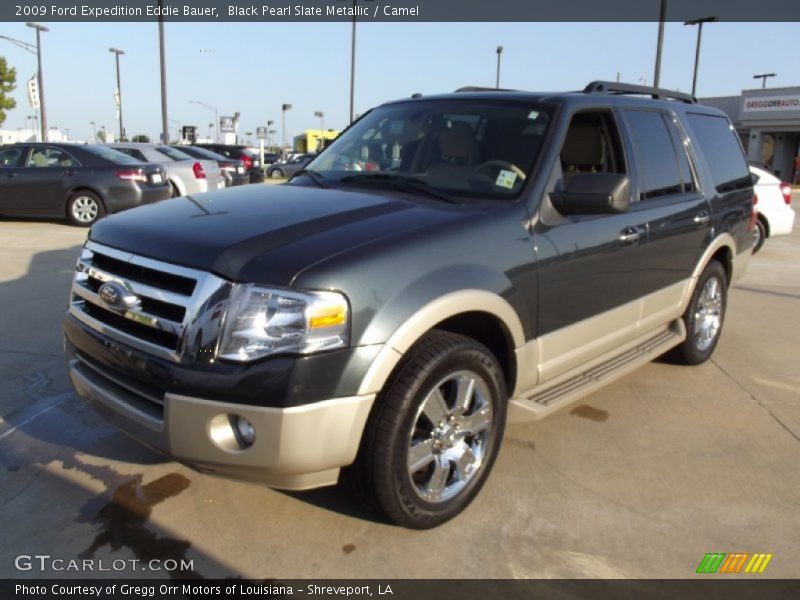 Black Pearl Slate Metallic / Camel 2009 Ford Expedition Eddie Bauer