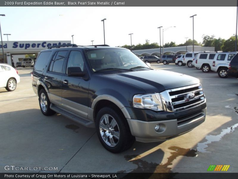 Black Pearl Slate Metallic / Camel 2009 Ford Expedition Eddie Bauer