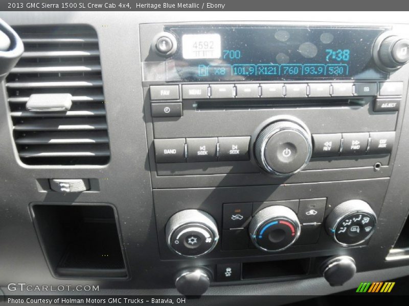 Heritage Blue Metallic / Ebony 2013 GMC Sierra 1500 SL Crew Cab 4x4