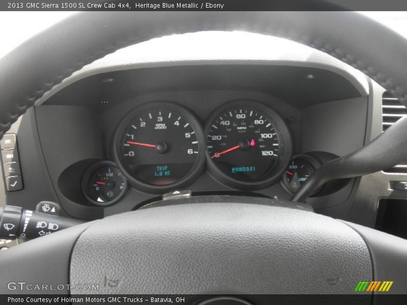 Heritage Blue Metallic / Ebony 2013 GMC Sierra 1500 SL Crew Cab 4x4