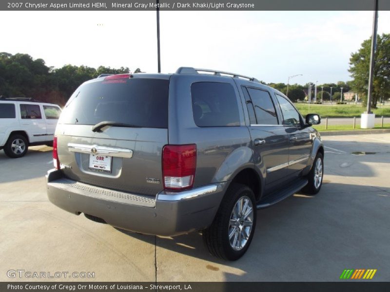 Mineral Gray Metallic / Dark Khaki/Light Graystone 2007 Chrysler Aspen Limited HEMI