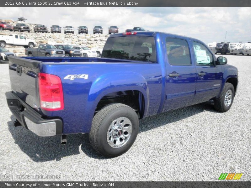 Heritage Blue Metallic / Ebony 2013 GMC Sierra 1500 SL Crew Cab 4x4